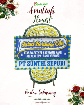 Papan Bunga Duka di Singaran Pati